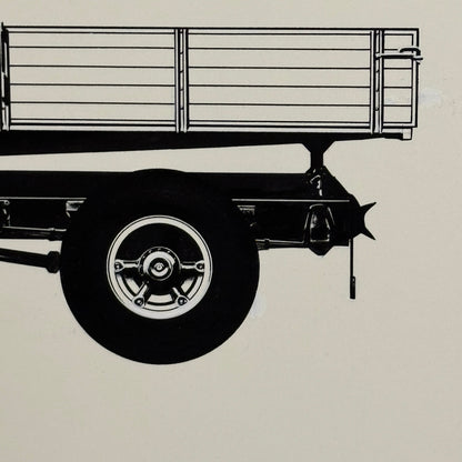 Commercial Truck Illustration Art Drawing Hand Drawn Robert Preis Vintage