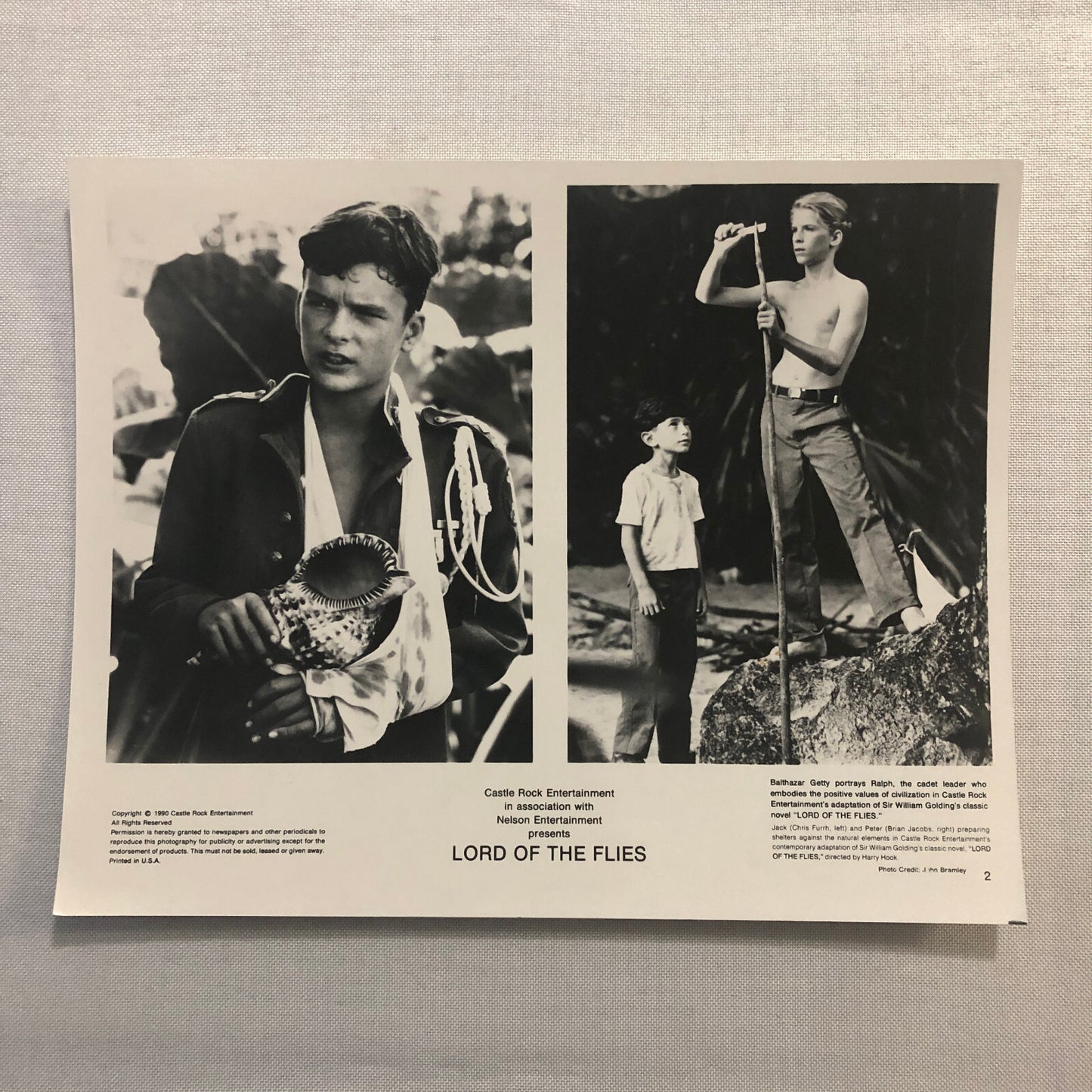 Lord of the Flies Movie Film Press Photo Photograph 1990