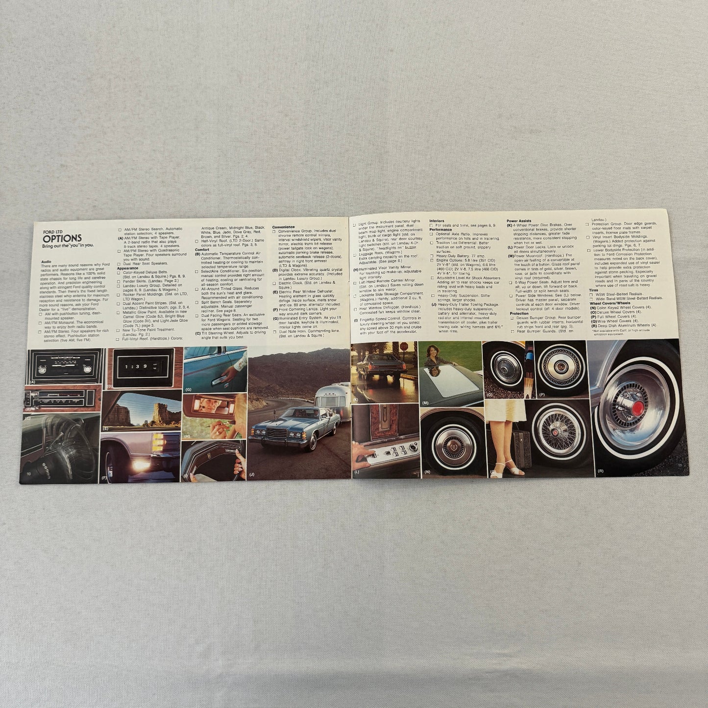 1978 Ford LTD Car Sales Brochure Catalog Hardtop Sedan Station Wagon Squire