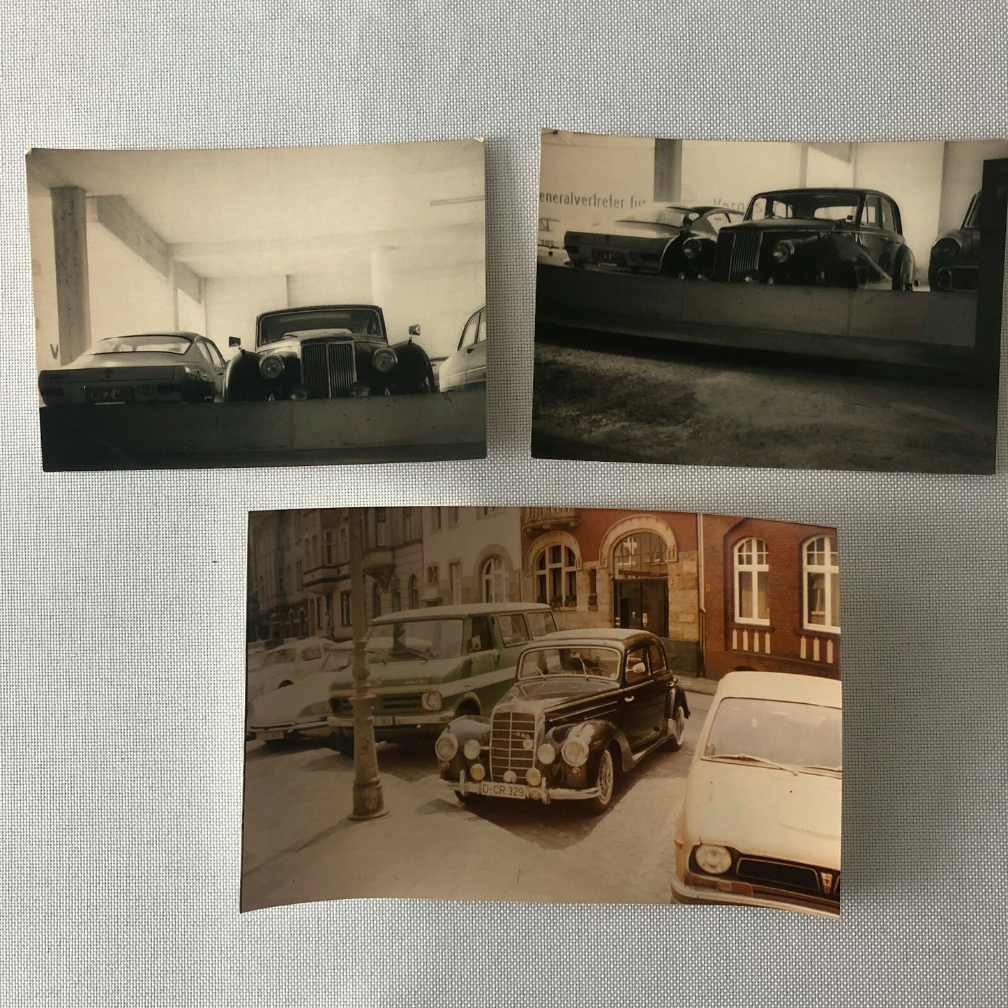Vintage Car Photo Photograph Lot of 13 - Antique Mercedes Benz in Germany Etc 