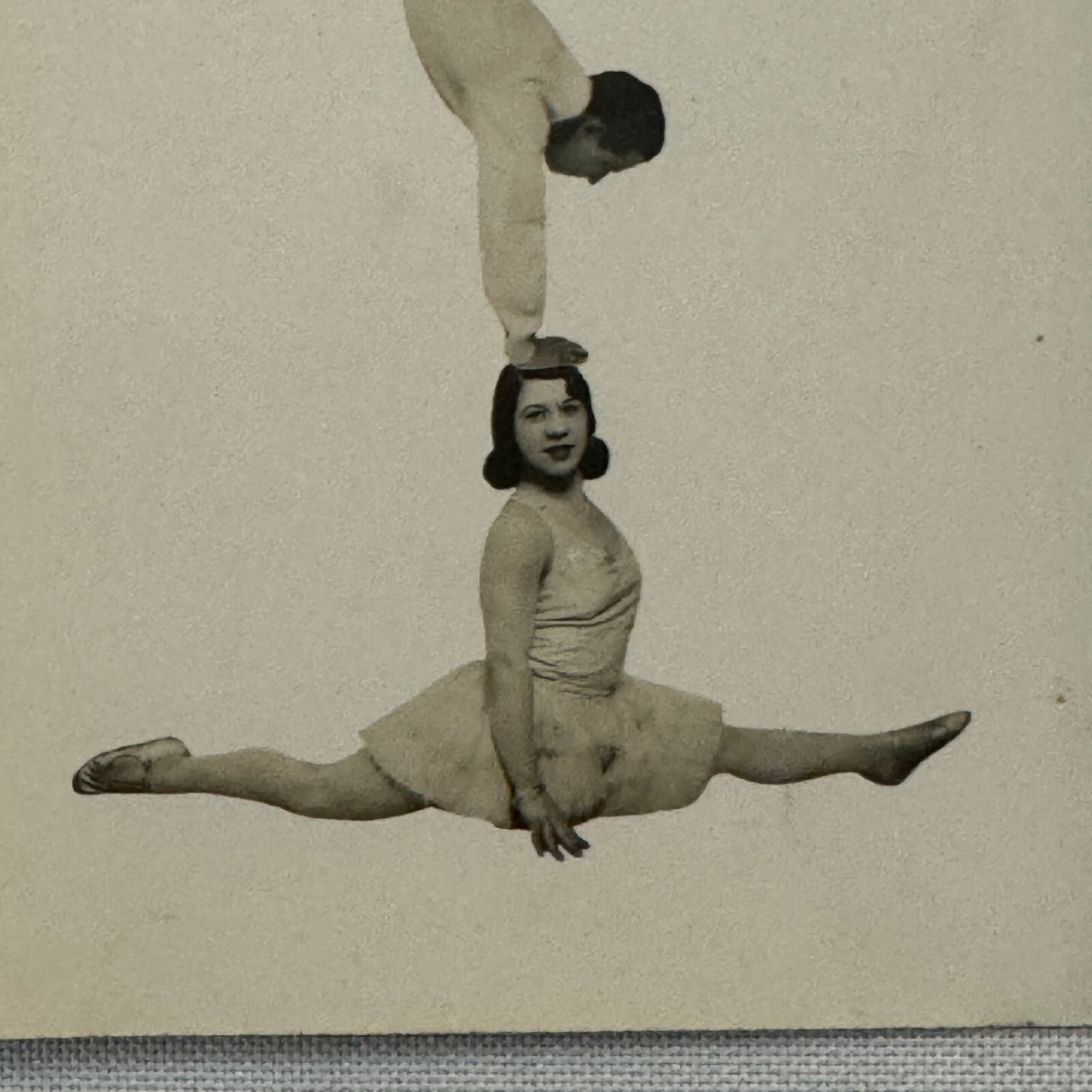 Circus Performer Acrobat Act Vintage Real Photo Postcard Post Card RPPC