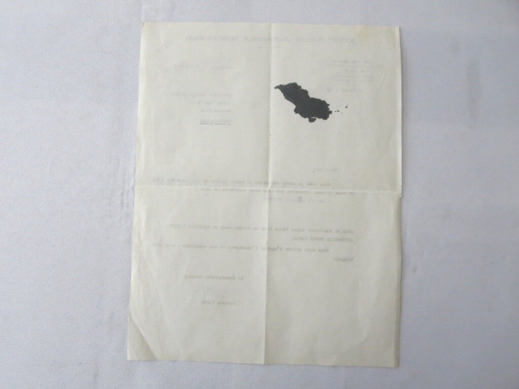 1964 Rallye Automobile Monte Carlo XXXIII Letter Letterhead Press Credentials 