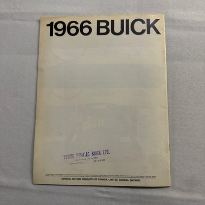 1966 Buick Sales Brochure Catalog Riviera Electra Wildcat LeSabre Skylark +
