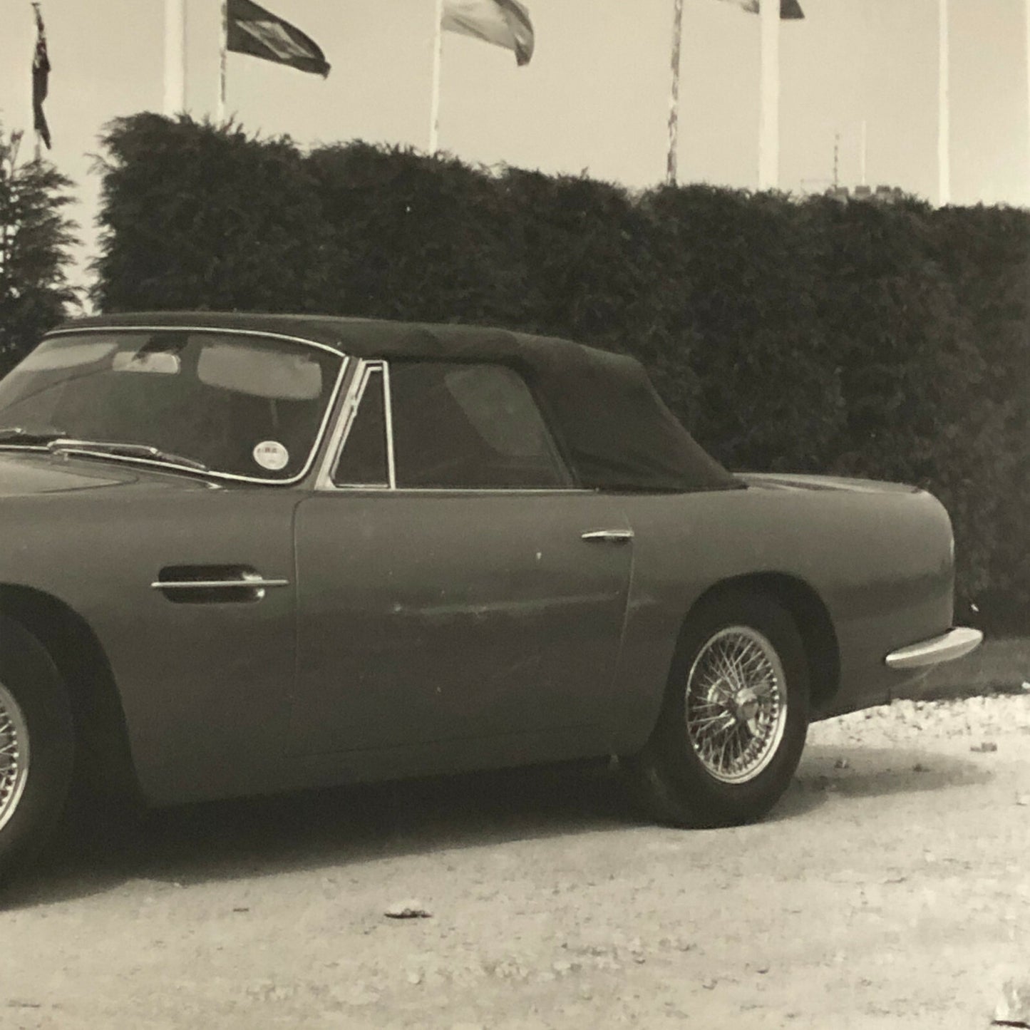 Vintage 1967 Aston Martin Volante Convertible Car Photo Photograph Print