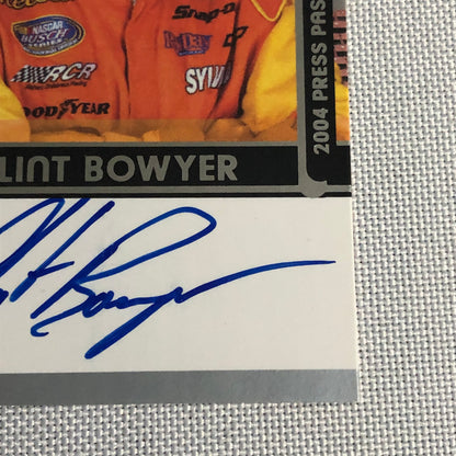 2004 Press Pass Signings Clint Bowyer Signed Auto Autograph Card NASCAR