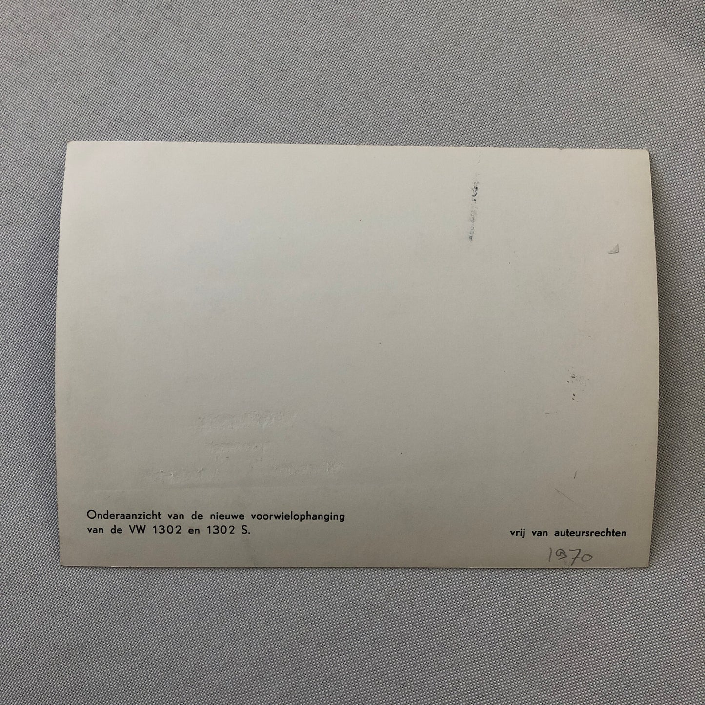 Vintage Volkswagen VW Beetle Factory Press Photo Photograph DUTCH Caption 1970