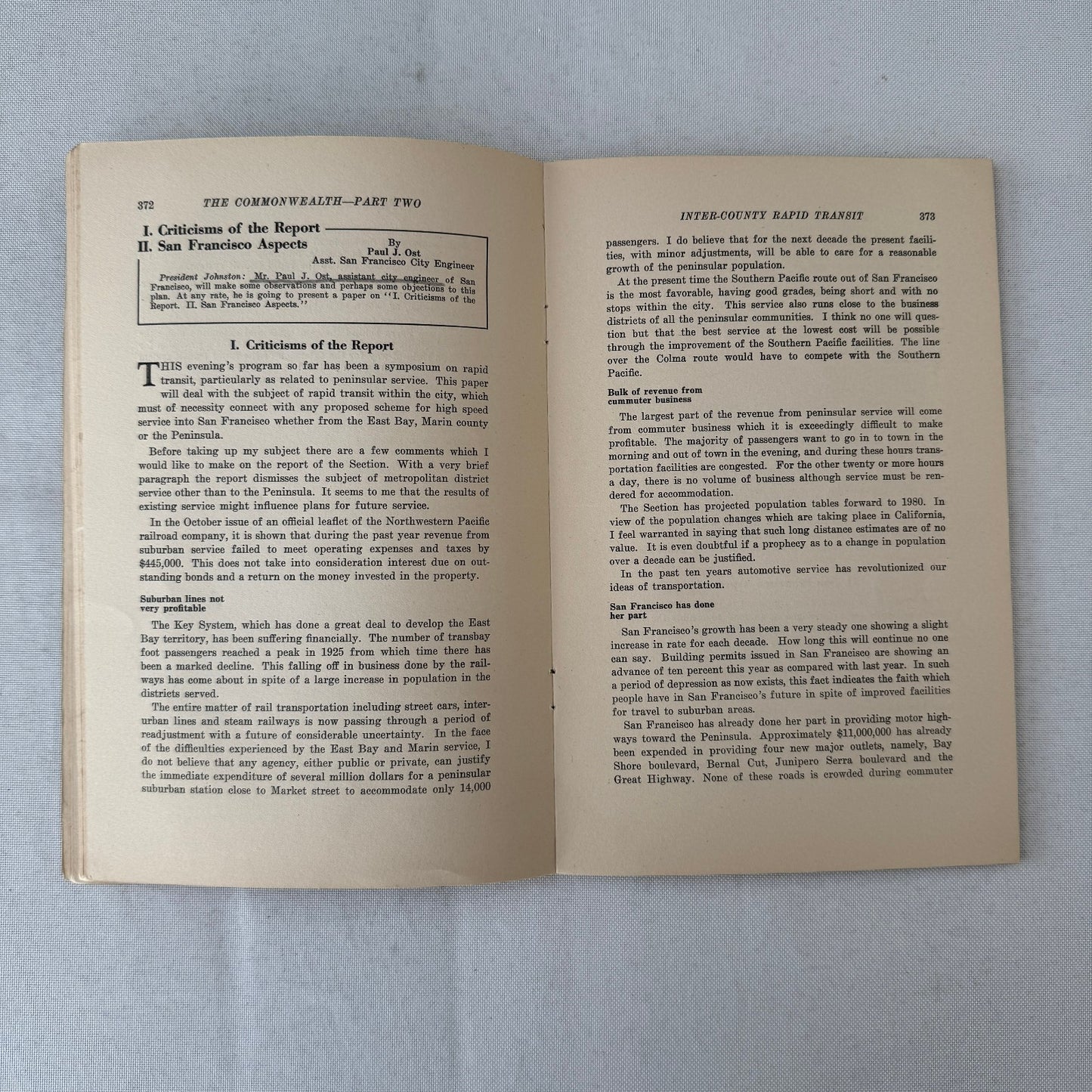 Commonwealth Club of California The Commonwealth Journal Railway Highway 1931