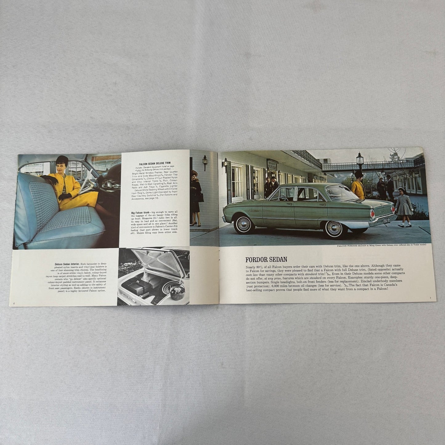 1962 Ford Falcon Car Sales Brochure Catalog Canadian Club Wagon Van Wagon +