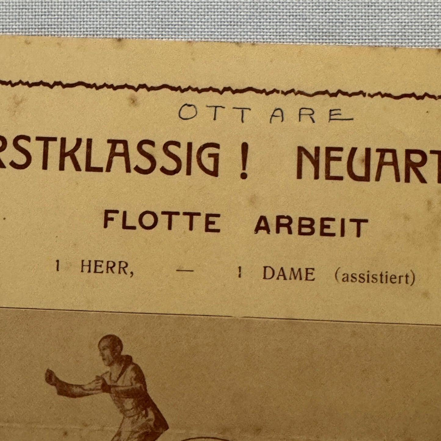 Circus Juggling Balancing Acrobat Act Ottare Vintage Brochure Advertising