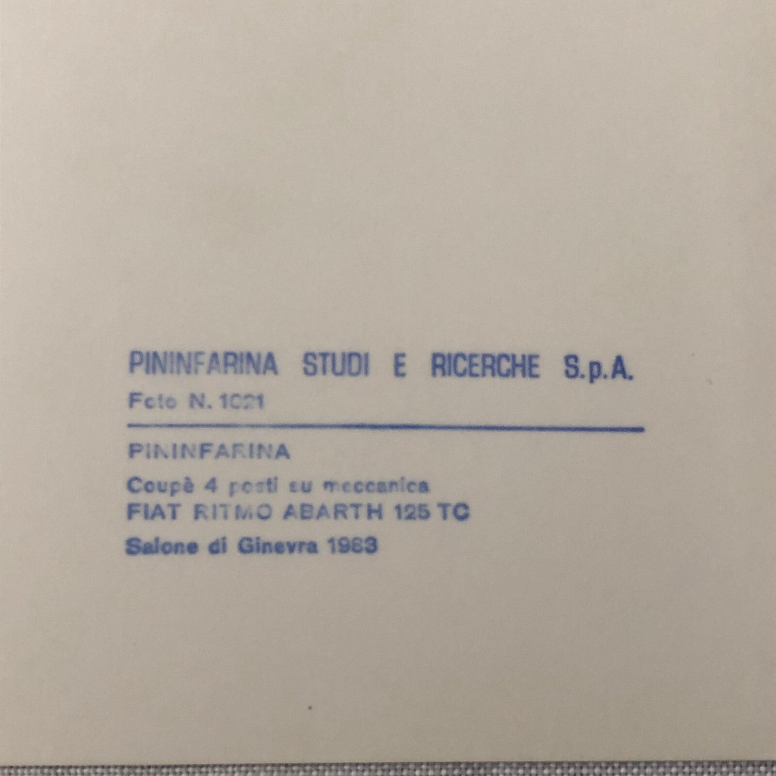 Fiat Ritmo Abarth 125 TC Pininfarina Car Photo Photograph Print Lot of 3 125TC