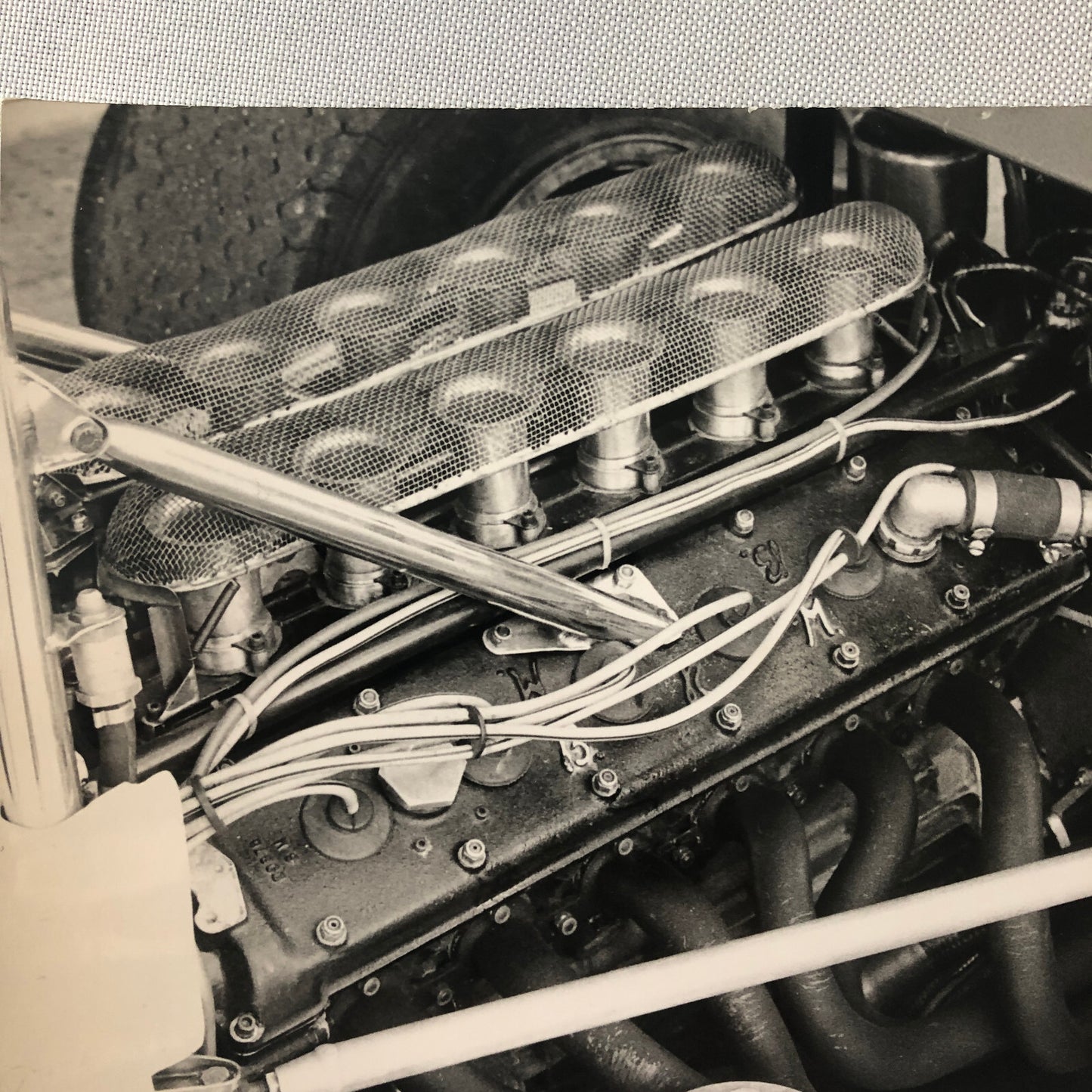 Vintage BRM V12 Racing Engine Photo Photograph Bernard Cahier Photographer