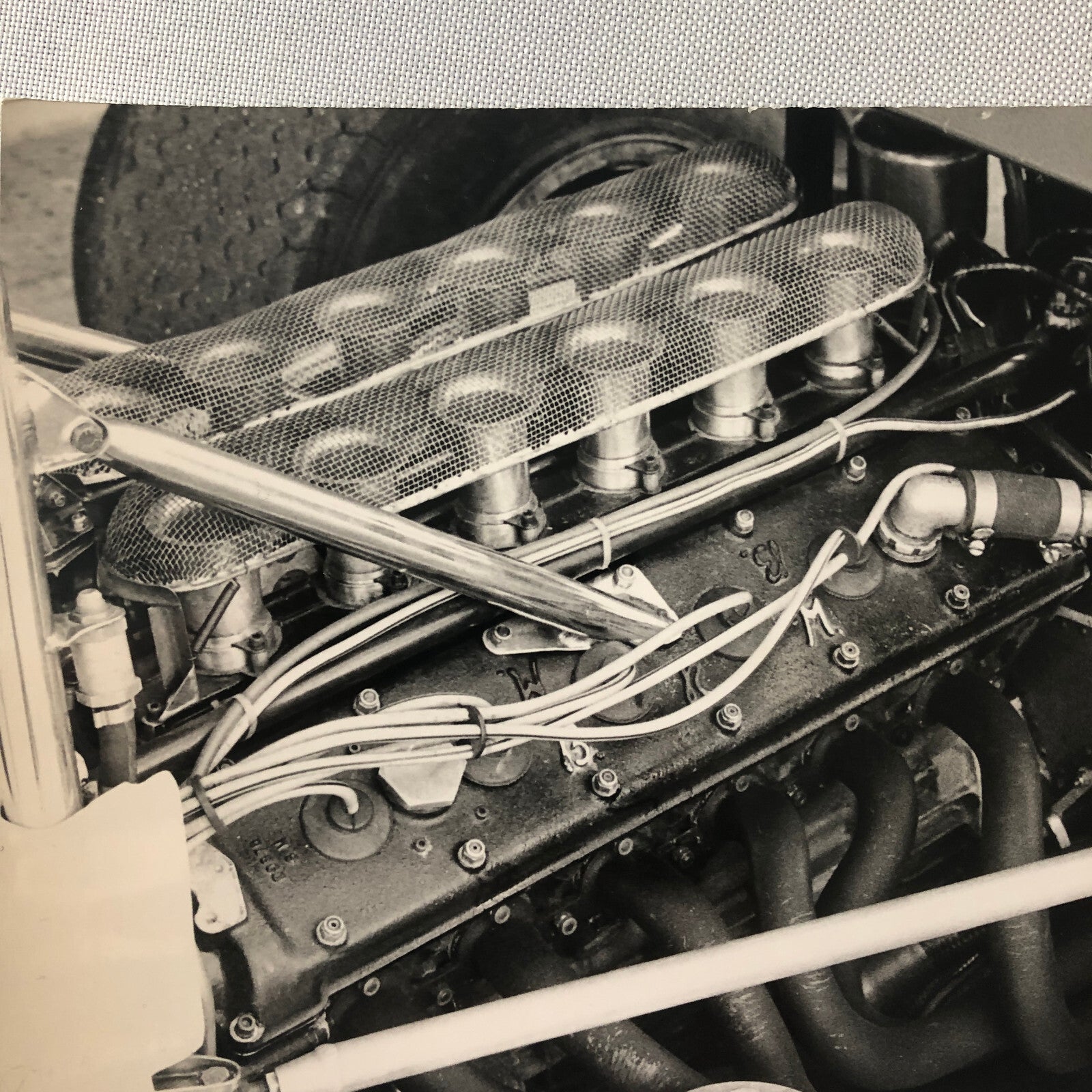 Vintage BRM V12 Racing Engine Photo Photograph Bernard Cahier Photographer
