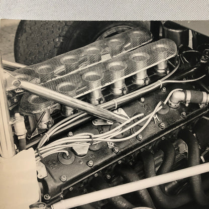 Vintage BRM V12 Racing Engine Photo Photograph Bernard Cahier Photographer