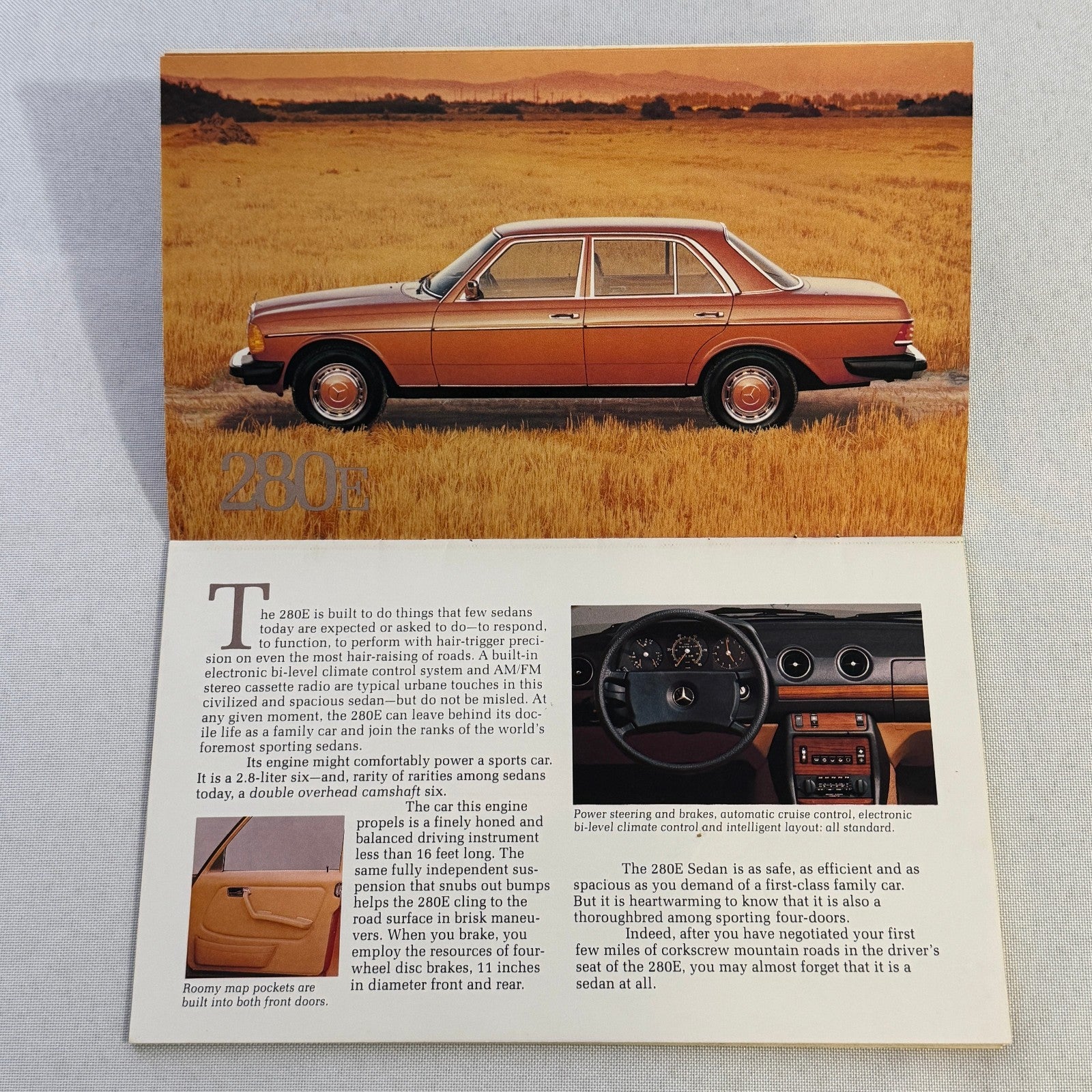 1981 Mercedes Benz Brochure Catalog 380 SLC 380SL 380 SL SEL 300SD 300TD 300D