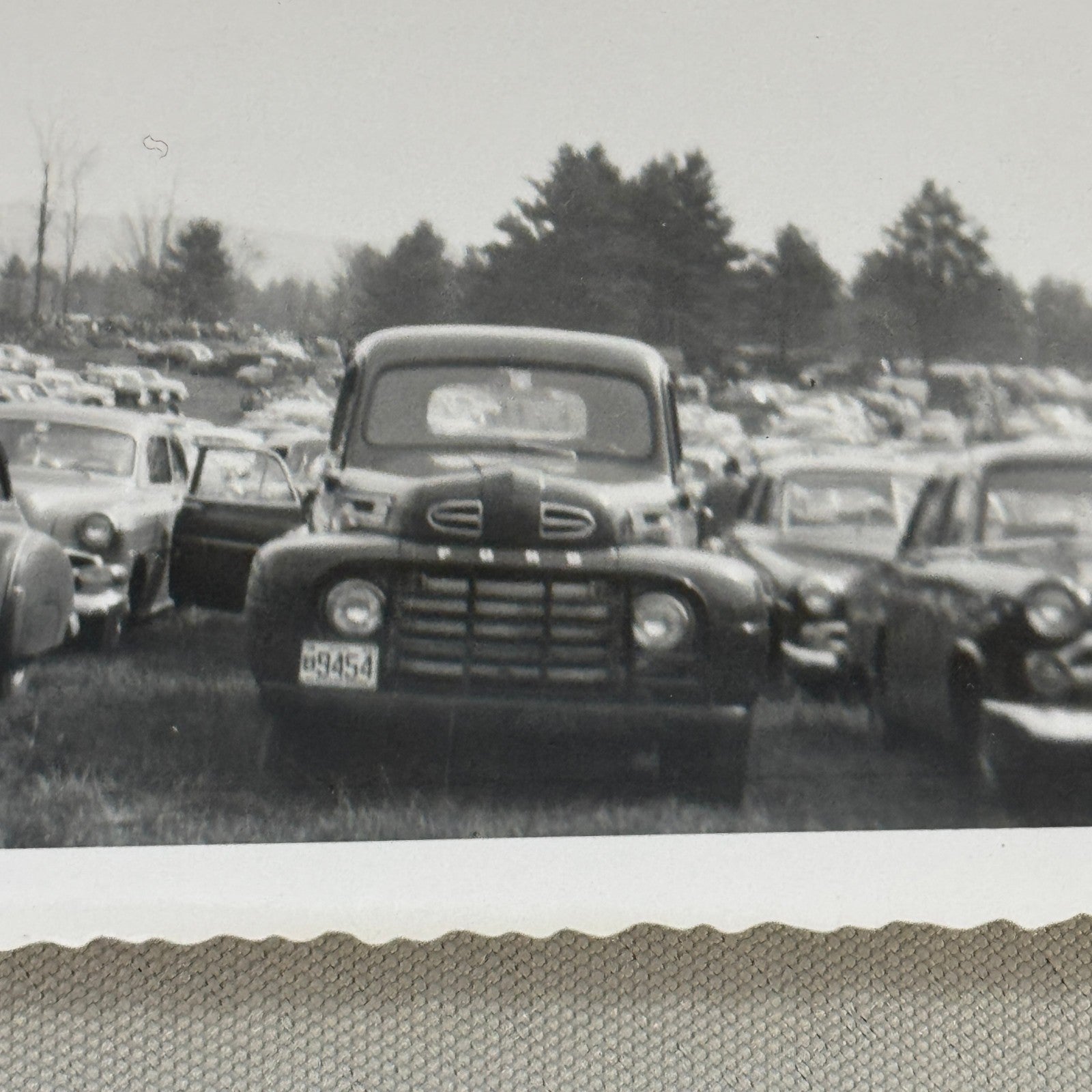 Vintage Car Automobile Photo Photograph Print Pickup Truck Ford Chevrolet