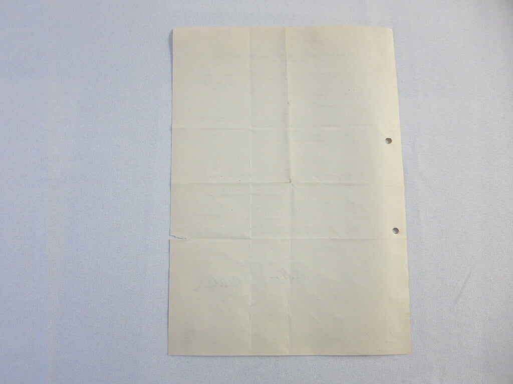 1958 Mercedes Benz Daimler Letter Letterhead Document - German Text 