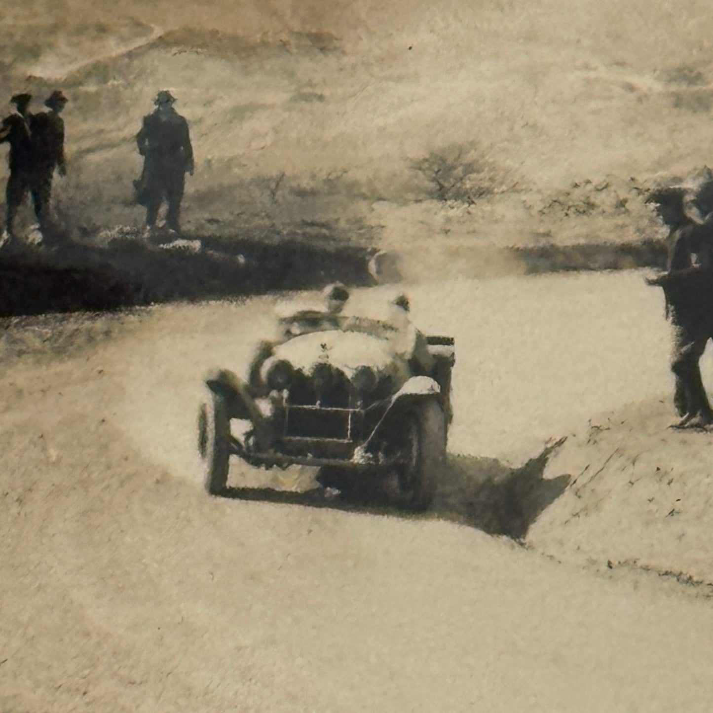 Vintage Racing Car Photo Photograph Early Automobile Motorsport