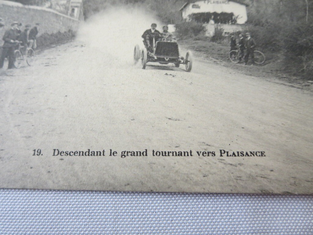 1905 Circuit D'Auvergne Coupe Gordon Bennett Cup Postcard Post Card w/ Stamp 