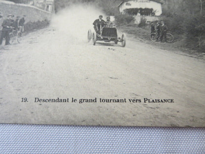 1905 Circuit D'Auvergne Coupe Gordon Bennett Cup Postcard Post Card w/ Stamp 