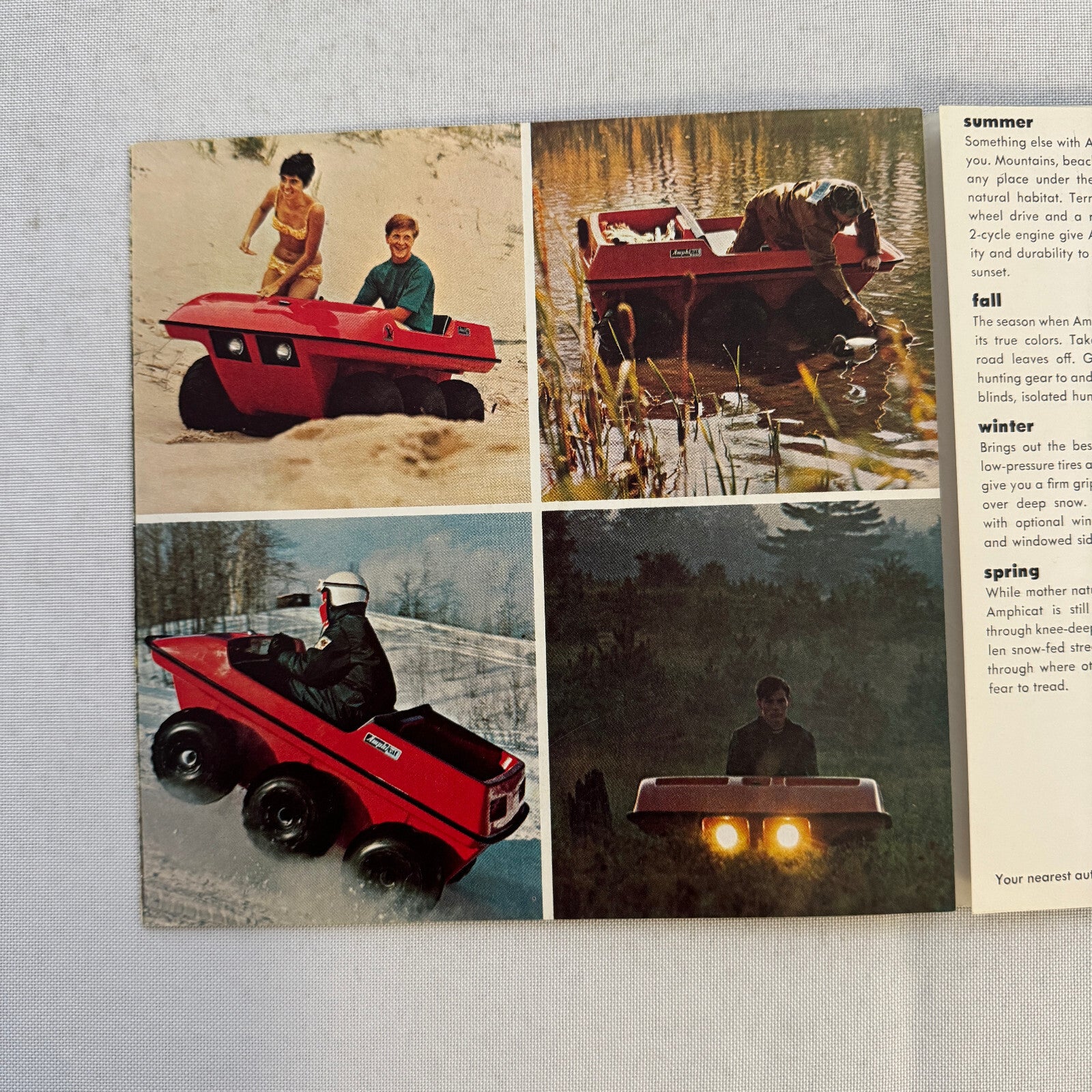 Amphicat ATV Sales Brochure Catalog Advertising Vintage