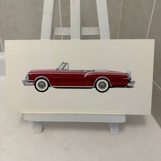 1953 Packard Caribbean Convertible Car Illustration Art Drawing Hand Drawn