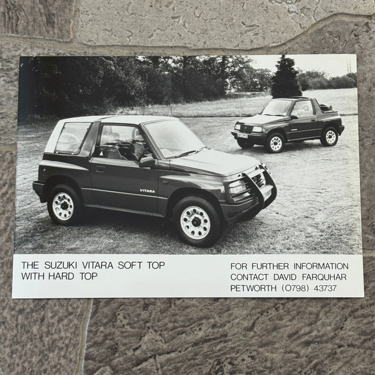 Suzuki Vitara Soft Top Factory Press Photo Photograph Suzuki Sidekick