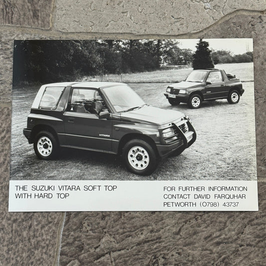 Suzuki Vitara Soft Top Factory Press Photo Photograph Suzuki Sidekick
