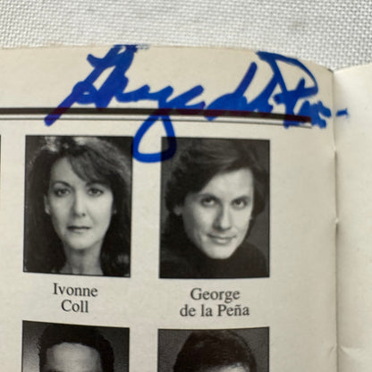 Chronicle of a Death Foretold Theater Playbill Cast Signed Autographed Signature