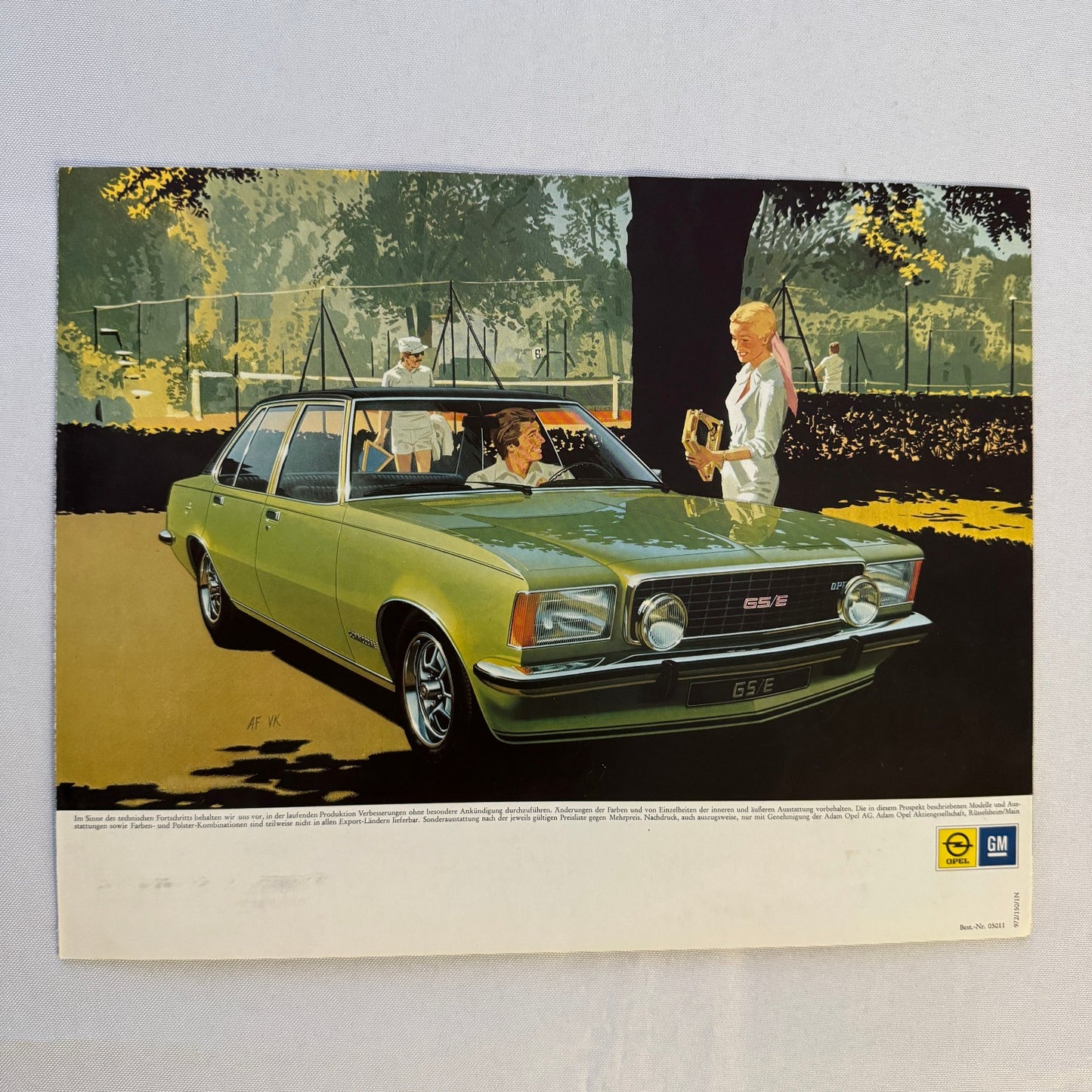 Opel Commodore GS/E Car Sales Brochure Catalog Opel Commodore GSE GERMAN