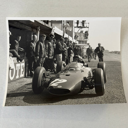 Racing Photo Graham Hill BRM Car Dutch Grand Prix Race 1963 Modern Print