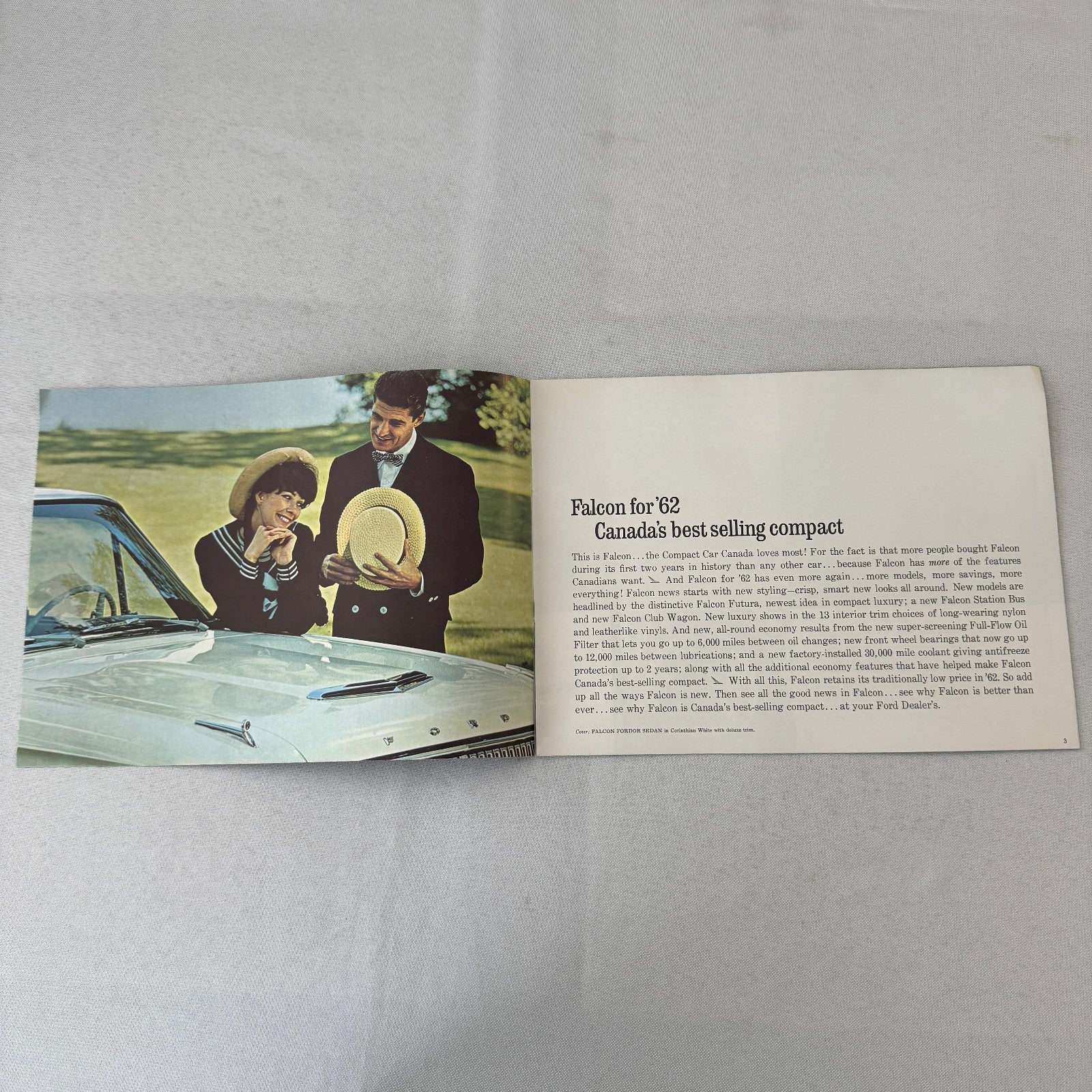 1962 Ford Falcon Car Sales Brochure Catalog Canadian Club Wagon Van Wagon +