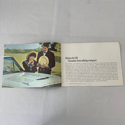 1962 Ford Falcon Car Sales Brochure Catalog Canadian Club Wagon Van Wagon +