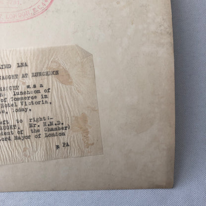 Vintage Press Photo Photograph Prince Arthur of Connaught Luncheon London 1933