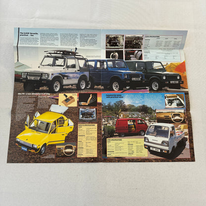 Suzuki Car Sales Brochure Catalog Swift ST90 Alto FX SJ410 1984 1985