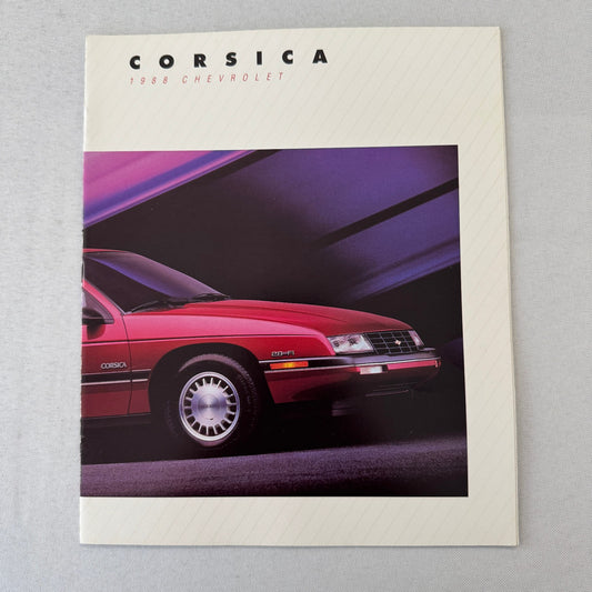 1988 Chevrolet Corsica Car Sales Brochure Catalog Vintage Advertising