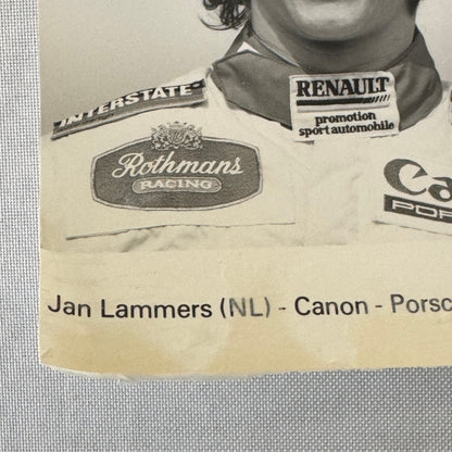 1984 Canon Porsche Racing Press Kit Photos Jan Lammers Jonathan Palmer