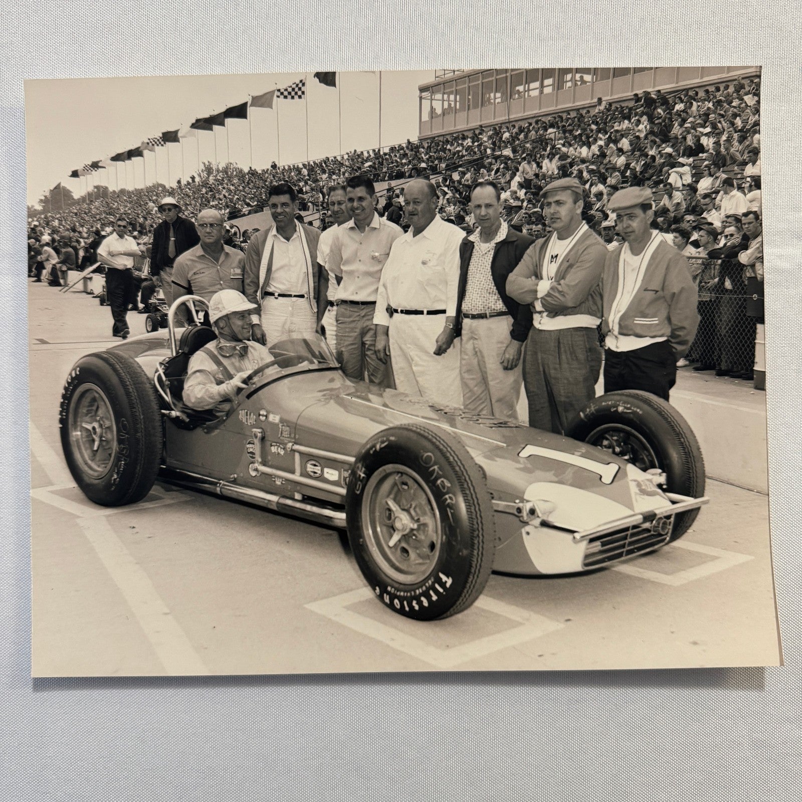 Vintage Indy Racing Photo Tony Bettenhausen 1959 Car Motorsport Modern Print