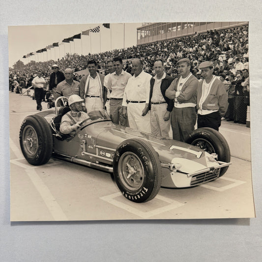 Vintage Indy Racing Photo Tony Bettenhausen 1959 Car Motorsport Modern Print