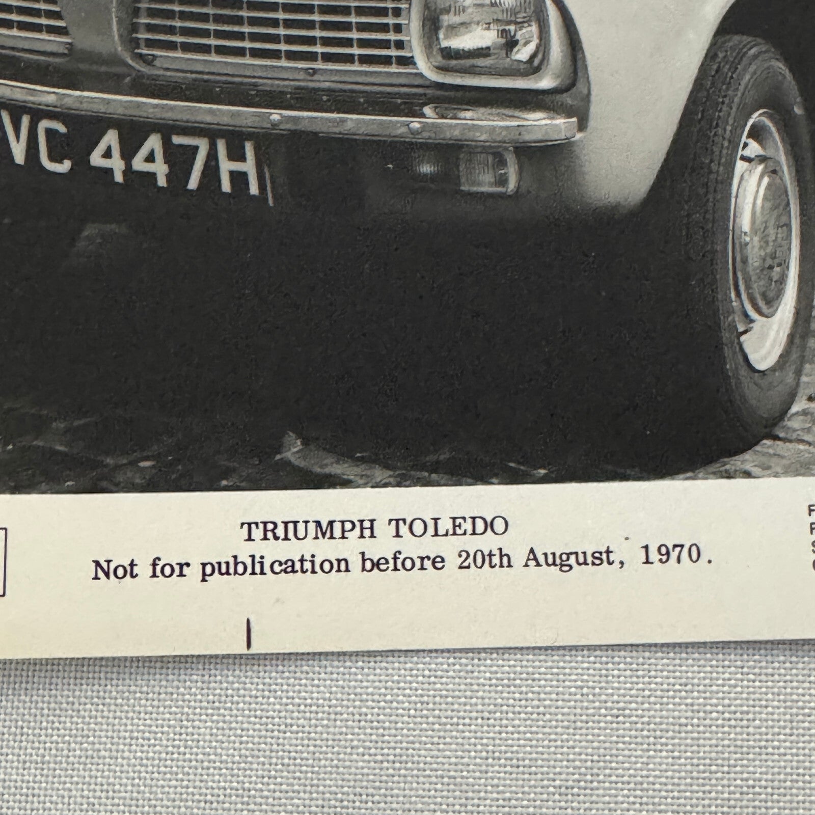 Triumph Toledo Car Factory Press Photo Photograph Print 1971