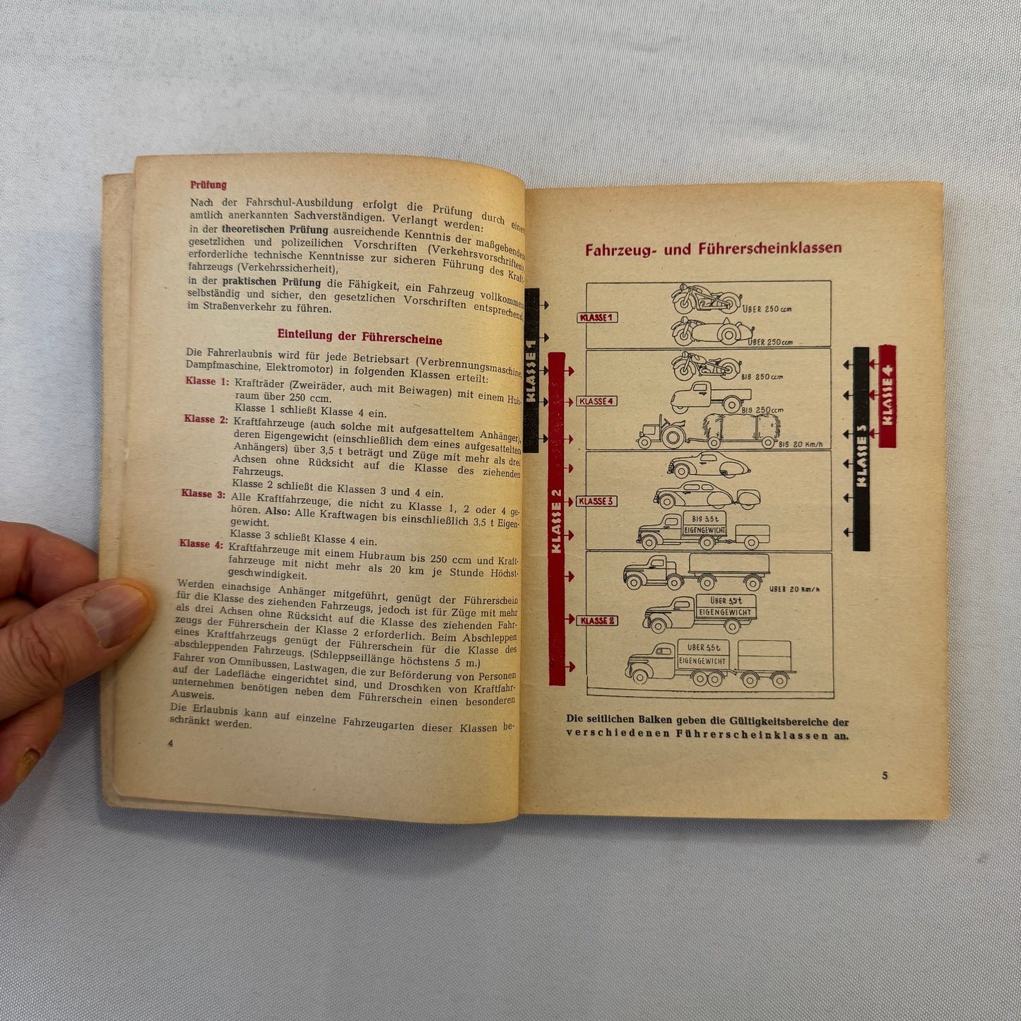 1953 Drivers Training Handbook Book German Germany Car Automobile