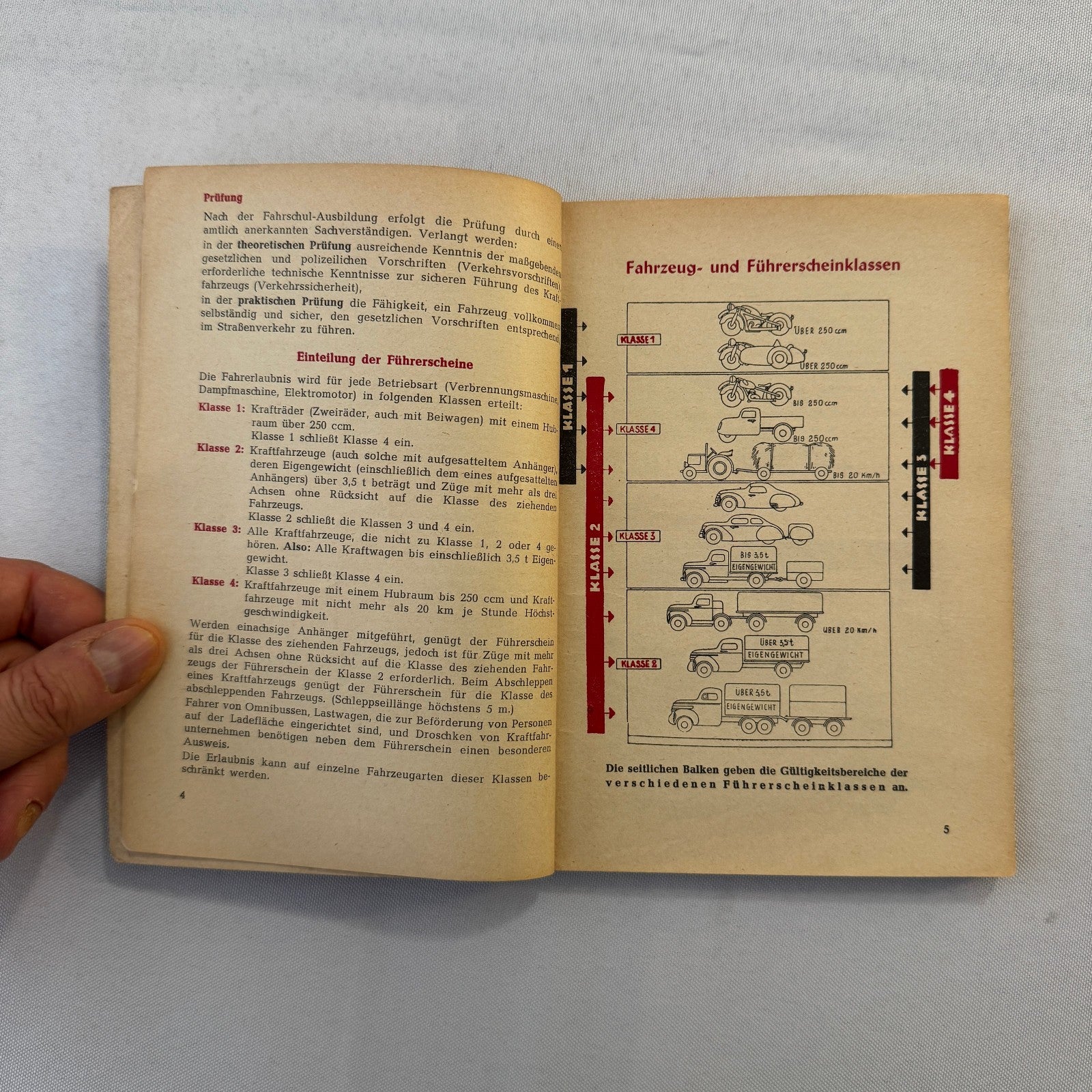 1953 Drivers Training Handbook Book German Germany Car Automobile
