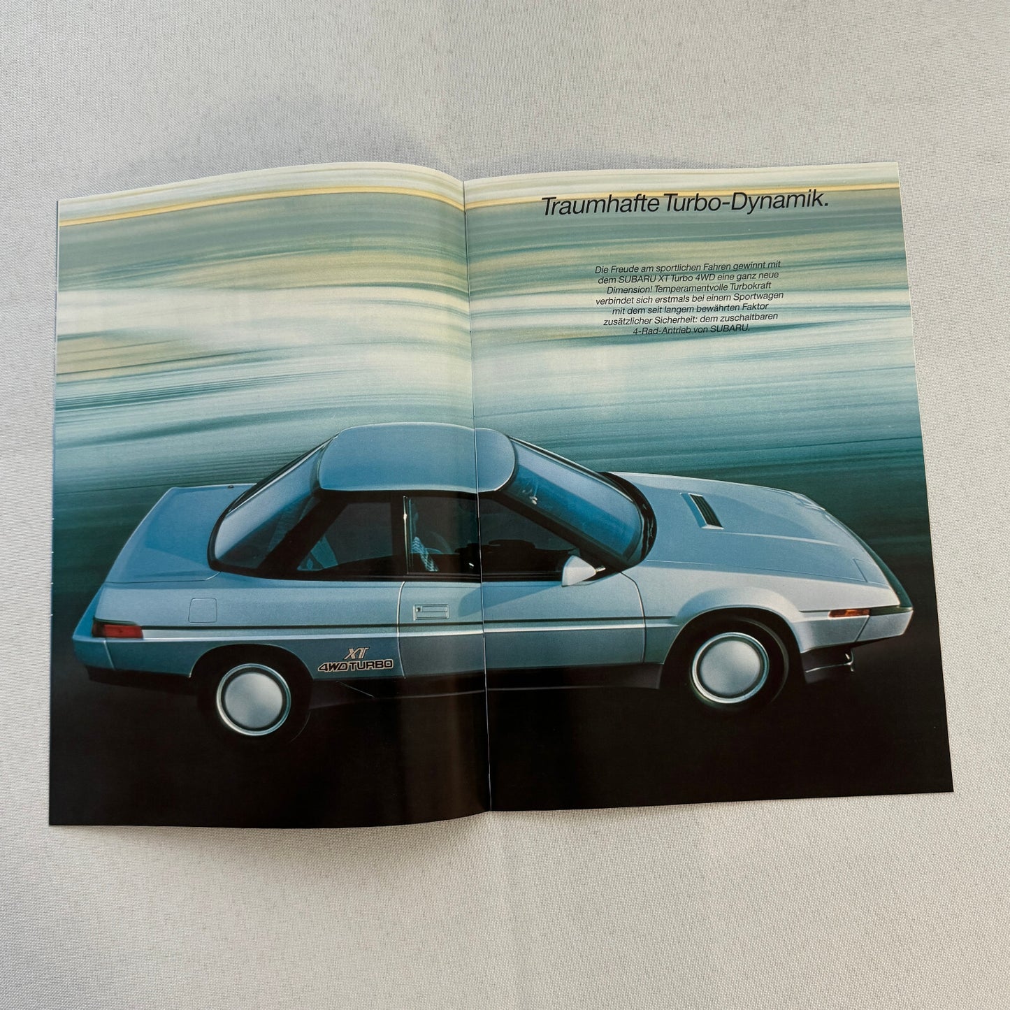 Subaru XT 4WD Turbo Car Sales Brochure Catalog GERMAN TEXT European