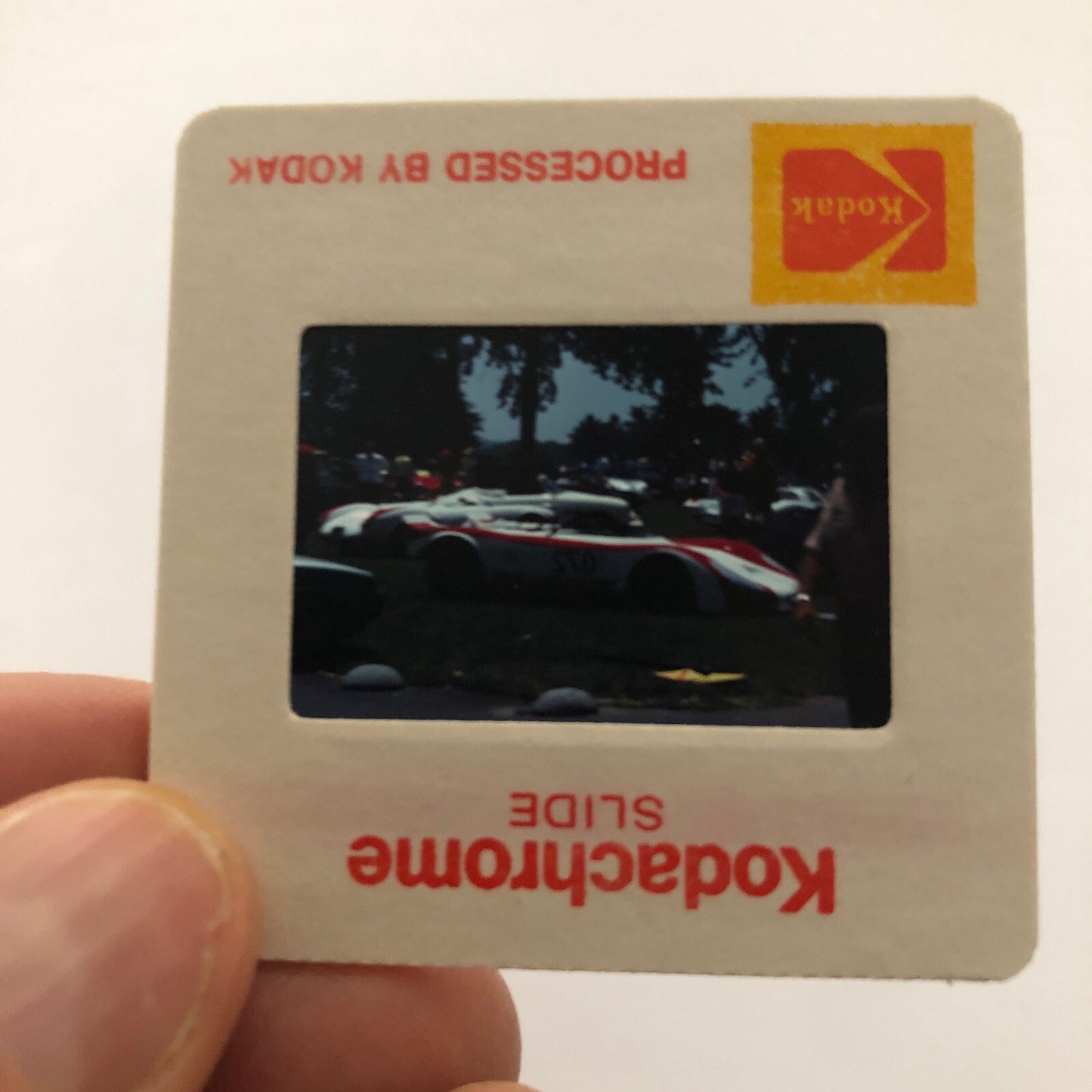 Porsche Car Show 35mm Photo Slide Vintage Racing Car