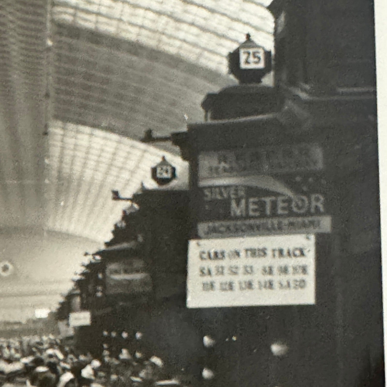 Vintage Railroad Station Photo Photograph Lot Washington DC Crowd People 5x