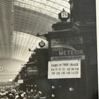 Vintage Railroad Station Photo Photograph Lot Washington DC Crowd People 5x