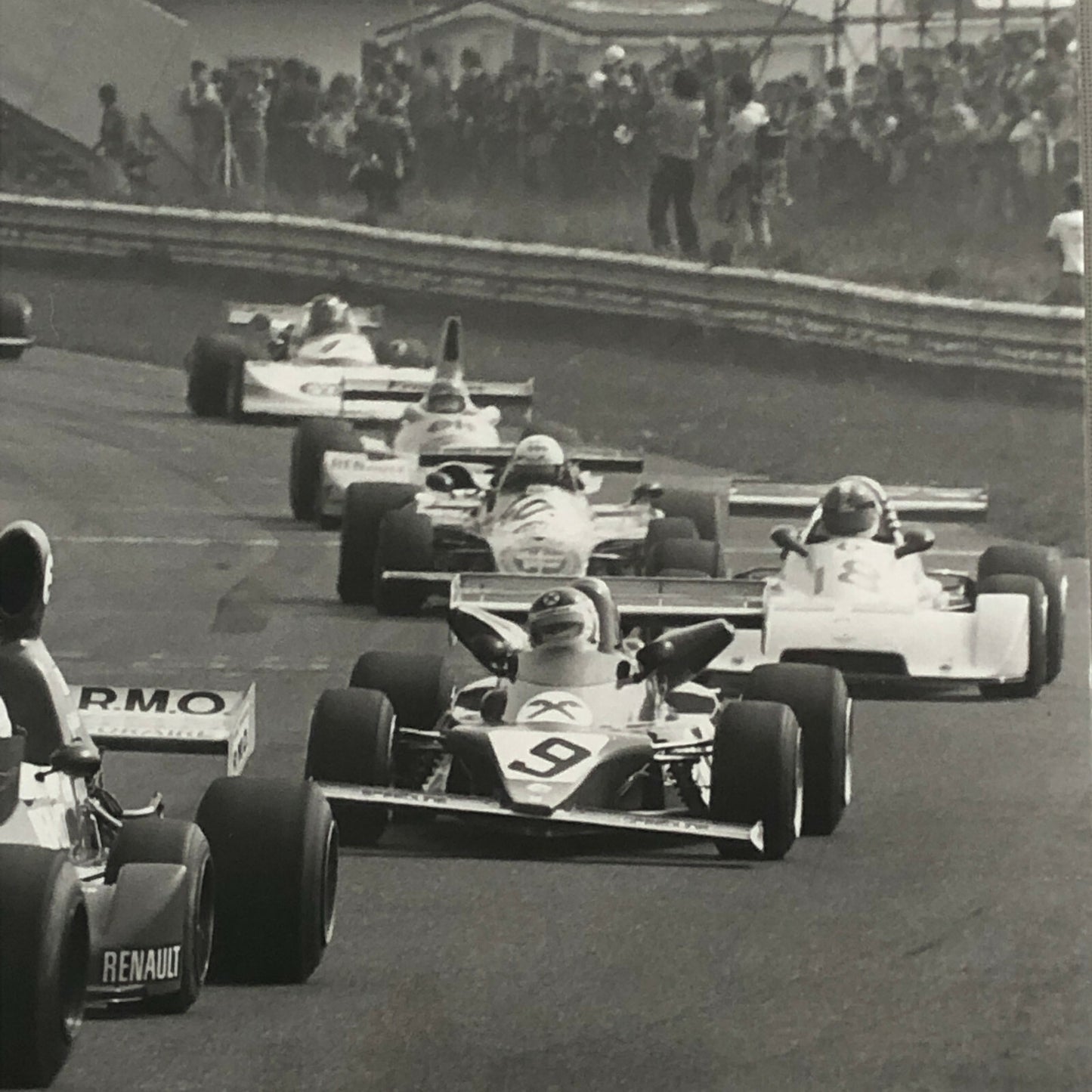Vintage 1976 Formula 2 F2 Thruxton Grand Prix Racing Photo Photograph Cars 