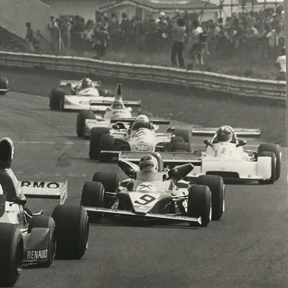 Vintage 1976 Formula 2 F2 Thruxton Grand Prix Racing Photo Photograph Cars 