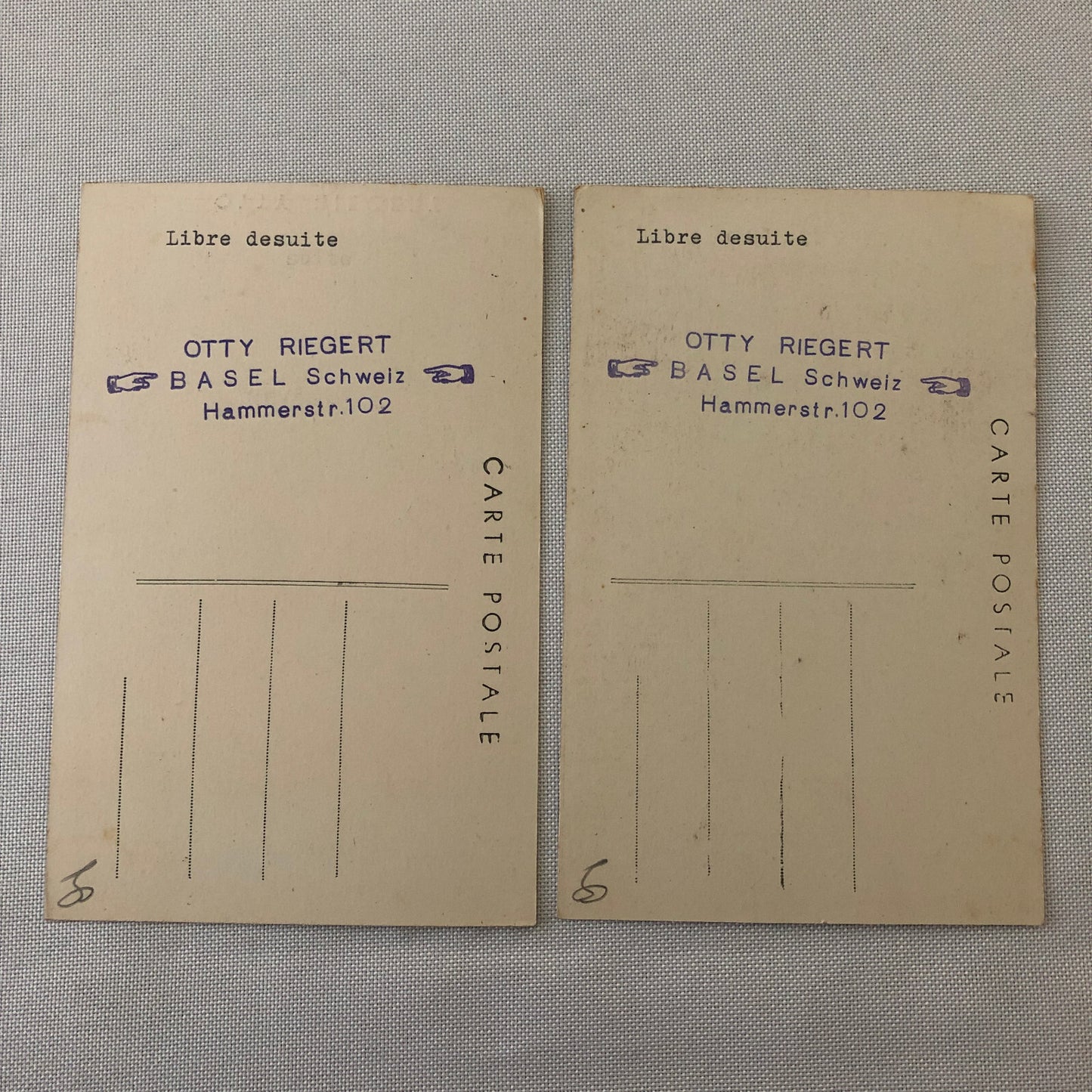 Circus Performer with Bicycle Unicycle Postcard Post Card Otty Riegert