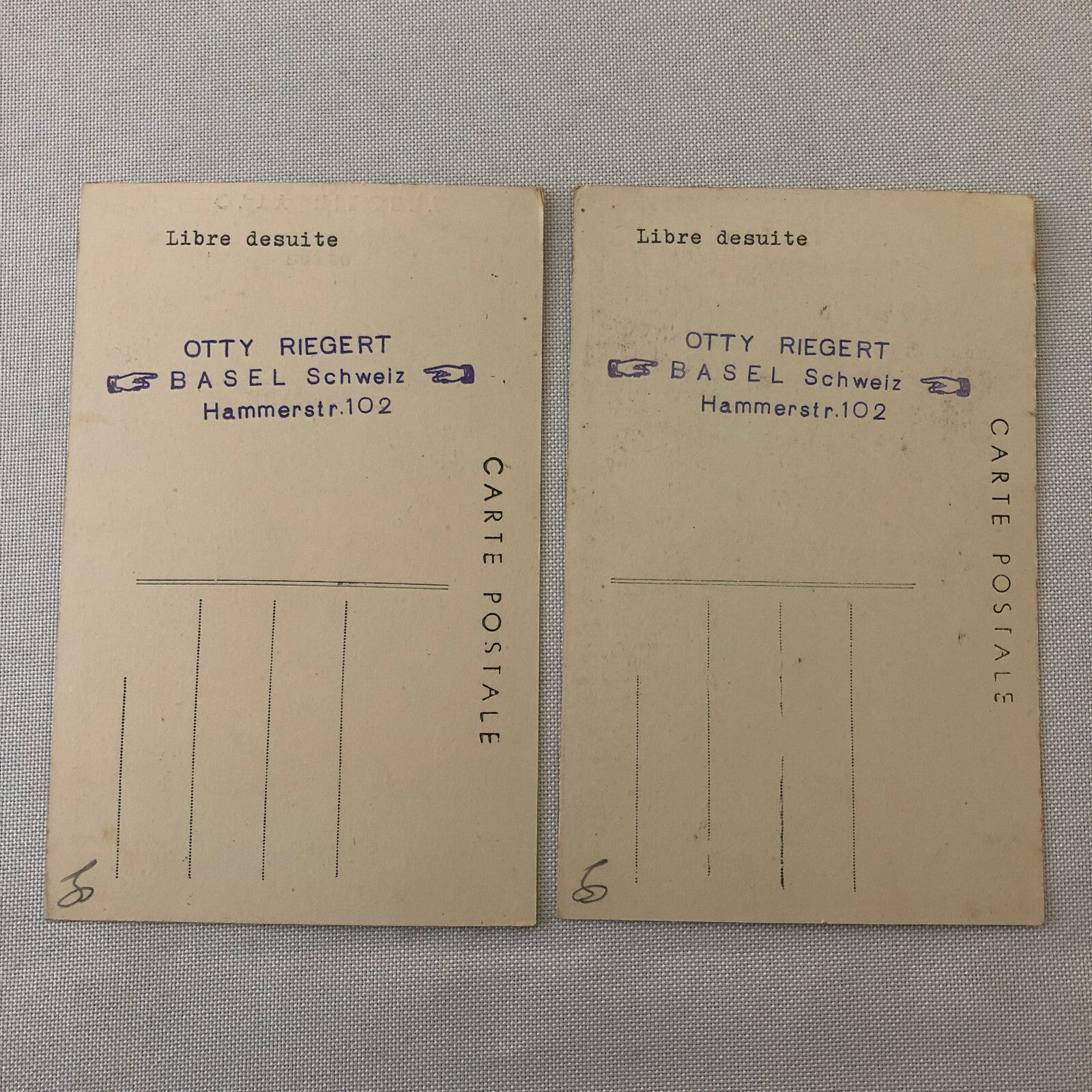 Circus Performer with Bicycle Unicycle Postcard Post Card Otty Riegert