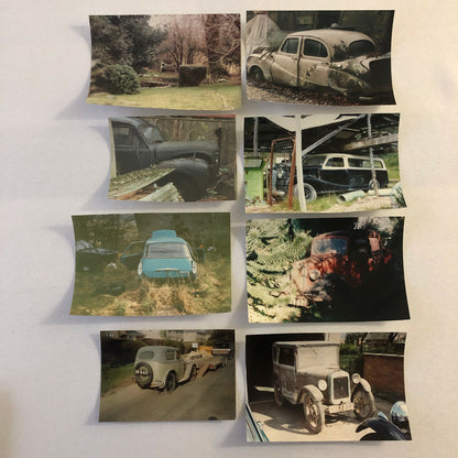 Vintage Austin Car Photo Barn Find Junkyard Parts Lot of 44 Photographs